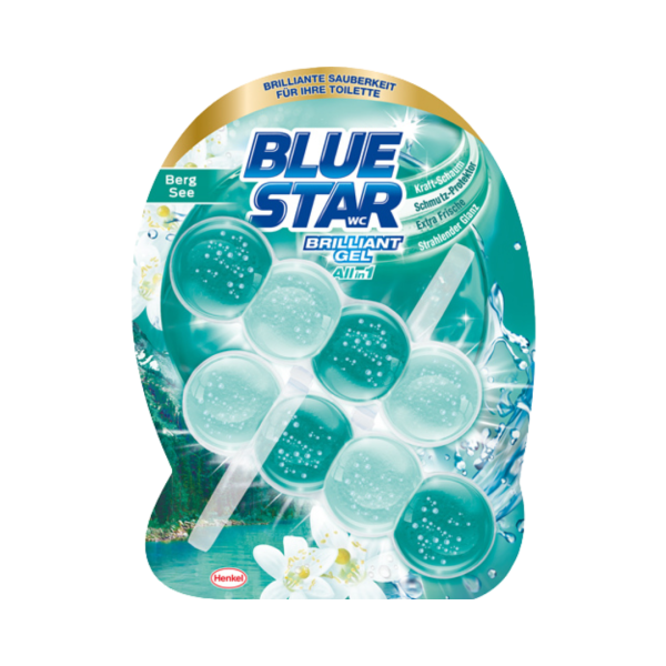 Blue Star Brilliant Gel Allin1 Bergsee Duopack, WC Einhaenger, 2 Stueck
